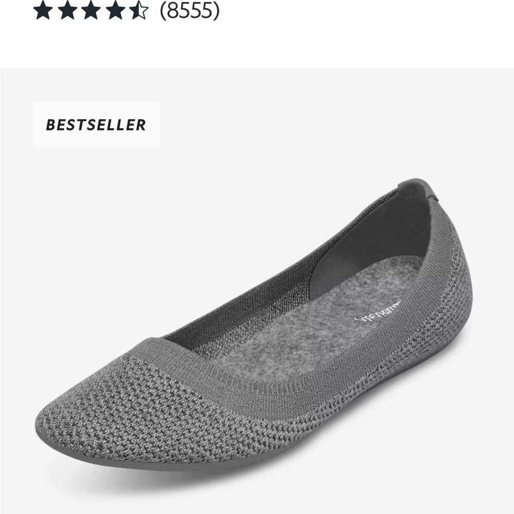 Allbirds Gray Knit Loafers Comfortable Slip-On Flats